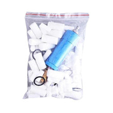 (Blue) High Pressure PCP Hand Pump Air Filter Water-Oil Sparator with Female and Male Quick Connect (Simple Version) Gold