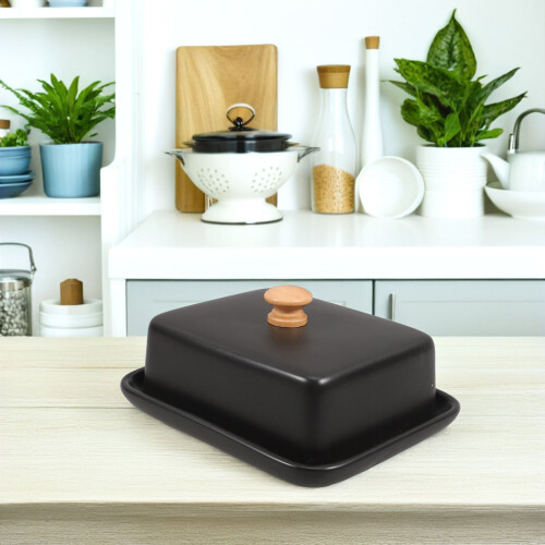 Ceramic Butter Dish With Lid For Cheese And Butter Storage 2