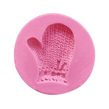 (Pink) Mousse Cake Mold DIY Aromatherapy Plaster Candle Making Molds Silicone Moulds Bear/Gloves Shape Pendant Handmade Gadgets Pink