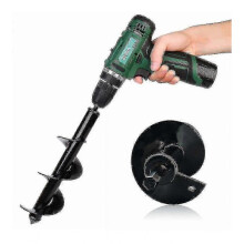 (4CMx45CM) 4 Sizes Garden Auger Drill Bit Tool Spiral Hole Digger Ground Drill Earth Drill 25-26s