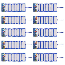 10 enveloppes d'argent de Noël Design Santa 10-Bleu