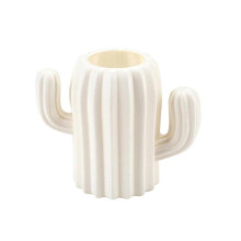 (White) Cactus Desktop Organizer Pencil Pen Holder Container Brush Pot Stationery Office White
