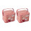 (Type D) 2Pcs Candy Boxes with Carry Handle Christmas Theme Decoration Tinplate Candies Tins Handheld Sweets Storage Container 1