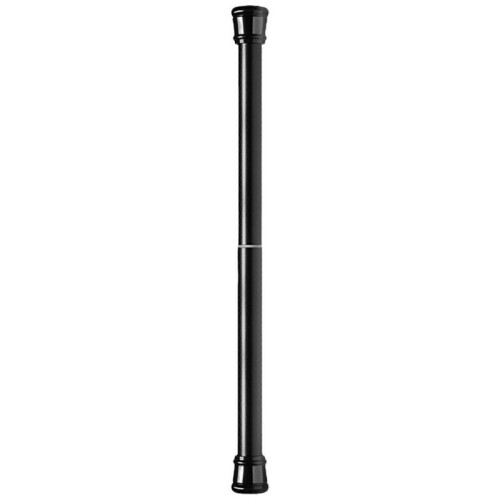 (Black) Rustproof Expandable Bath Rod Convenient For Temporary Living Space Protects Wall From Damage  White