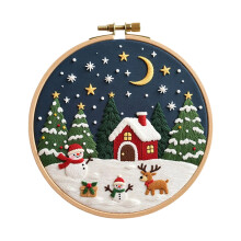 Borduurset voor kerstpatronen met instructie-borduurset voor-9