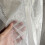 Gradiënt Organza Doek 50x140cm Metallic Kleur Tule-Glanzend wit 6