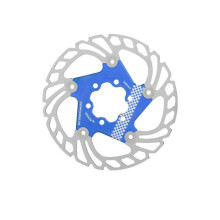 (Blue) Bicycles Floating Disc Brake Rotor 140mm/160mm/180mm Stainless Steel Bicycles Rotor with 6 Bolts for Mountain Bicycles Red