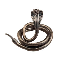 (cobra 3, Black) Adjustable Punk Snake Choker Bendable Snake Necklace Flexible Twisty Multi-purpose Necklace Bracelets Gothic Jewelry