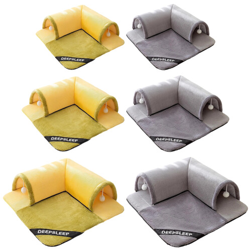 Cachette pour animaux de compagnie, lit portable-S Milo Gris 1