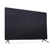Indoor TV Set Cover Soft Lycra Fabric Universal 43-Inch Flat Screen Dust-Proof Protector 43-Inch Black
