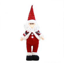 (A) Christmas Decoration Reindeer Snowman Santa Claus Standing for Doll Home Party New Year Table Ornaments