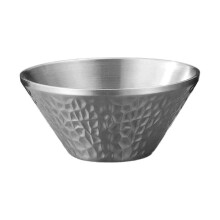 (Silver) Easy to Clean Steel Bowl Set Multifunctional Silver/Golden Decorative Tray Functional Steel Holder Bowl Silver