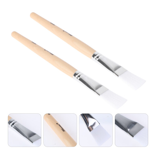 Spazzola Per Maschera In Legno, 2 Pezzi 2
