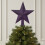 Fig Purple Christmas Tree Topper Star Glitter 19cm 1