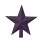 Fig Purple Christmas Tree Topper Star Glitter 19cm 2