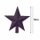 Fig Purple Christmas Tree Topper Star Glitter 19cm 4