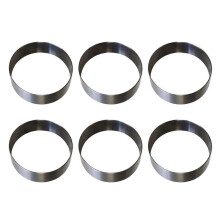 (Diameter 6.7cm) Stainless Steel Muffin and Tart Rings Small Cake Dessert Making Moulds Cake Stamp Cake Molds for Parties Gatherings