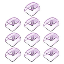 (Purple) 10Pcs Transparents PC Keycaps Mechanical Keyboards Keycaps Blank Backlits Keycaps For Switches Mechanical Keyboards Transparent color