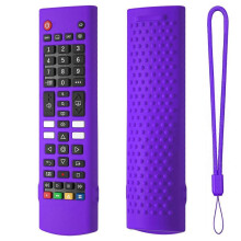 (Deep purple) Silicone Cover for AKB76040302 TV Remote, Washable Anti Drop Protection Sleeve Easy Maintenance Water Washable rde