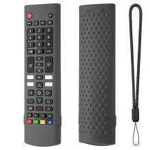 (dark gray) Silicone Cover for AKB76040302 TV Remote, Washable Anti Drop Protection Sleeve Easy Maintenance Water Washable rde