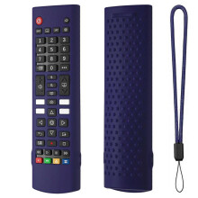 (Navy blue) Silicone Cover for AKB76040302 TV Remote, Washable Anti Drop Protection Sleeve Easy Maintenance Water Washable rde