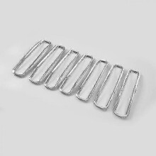 (chrome Without Mesh) Car Grills Mesh Front Insert Grille Decoration Cover Trim For Jeep Wrangler Tj 1997-2006 Car Exterior Accessories Boris 25-26s