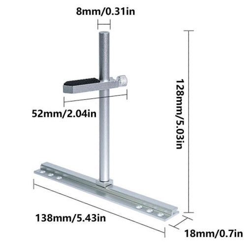 (Silver) Graphics Card Holder Adjustable Single Layer GPU Video Card Stand Aluminum GPU Support Bracket for Computer  Silver 2