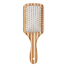 (Generous) Ergonomic Bamboo Hairbrush with Massaging Air Paddle Stylis Comb for Healthy Scalp on Travel For Healthy Hair