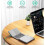 Slim Foldable Wireless Keyboard Compatible with Plum Might Plus with TOUCHPAD Mouse 25-26s 2