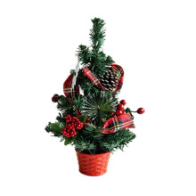(30cm red) Decorative Cones and Berries Wreath Decorative Small Christmas Tree Sculpture Wreath Ornament for Holiday Ambiances