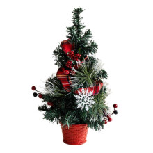 (40cm red) Decorative Cones and Berries Wreath Decorative Small Christmas Tree Sculpture Wreath Ornament for Holiday Ambiances