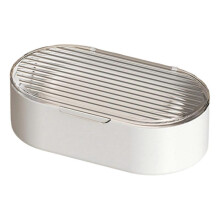 (Clear) Travel Soap Case Holder With Double Layer Water Resistant, Easy To Carry and Elegant Look Clear