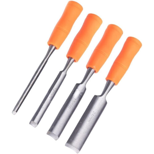 High Strength Woodworking Chisel Kit, 24mm, Ergonomic Handle, Durable, For Long-Term Use 1
