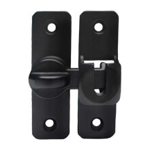 (Gentleman black) Easy to Installion Push Pull Door Lock Catcher without Drilling Fit Various Door Thicknesses for Home Accessory Rich gold