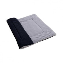 Thick Warm Cat Bed Mats Pet Sleeping Pads Reversible Pet Cushion Soft Cozy Floor Mattress for Seasons Navy Size s 25-26s