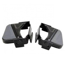 Passenger Pegs Set Carbon Steel Stunt Pedal Rear Foot Pegs for and Sturdy Easy to Black Install 25-26s
