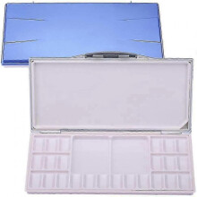 Waterproof Watercolor Palette 24 Pans with Two Extra Spacious Mixing Areas - 25-26s