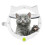 (White)Cat Door For Pets Cat Flap - For Interior Doors Exterior Doors 25-26s 3