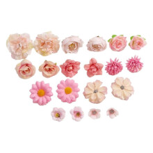 (Pink Pink) Wedding Decorative Flower Artificial Flower Arrangement for Wedding Reception Wedding Ceremony Engagement Decors Yellow system