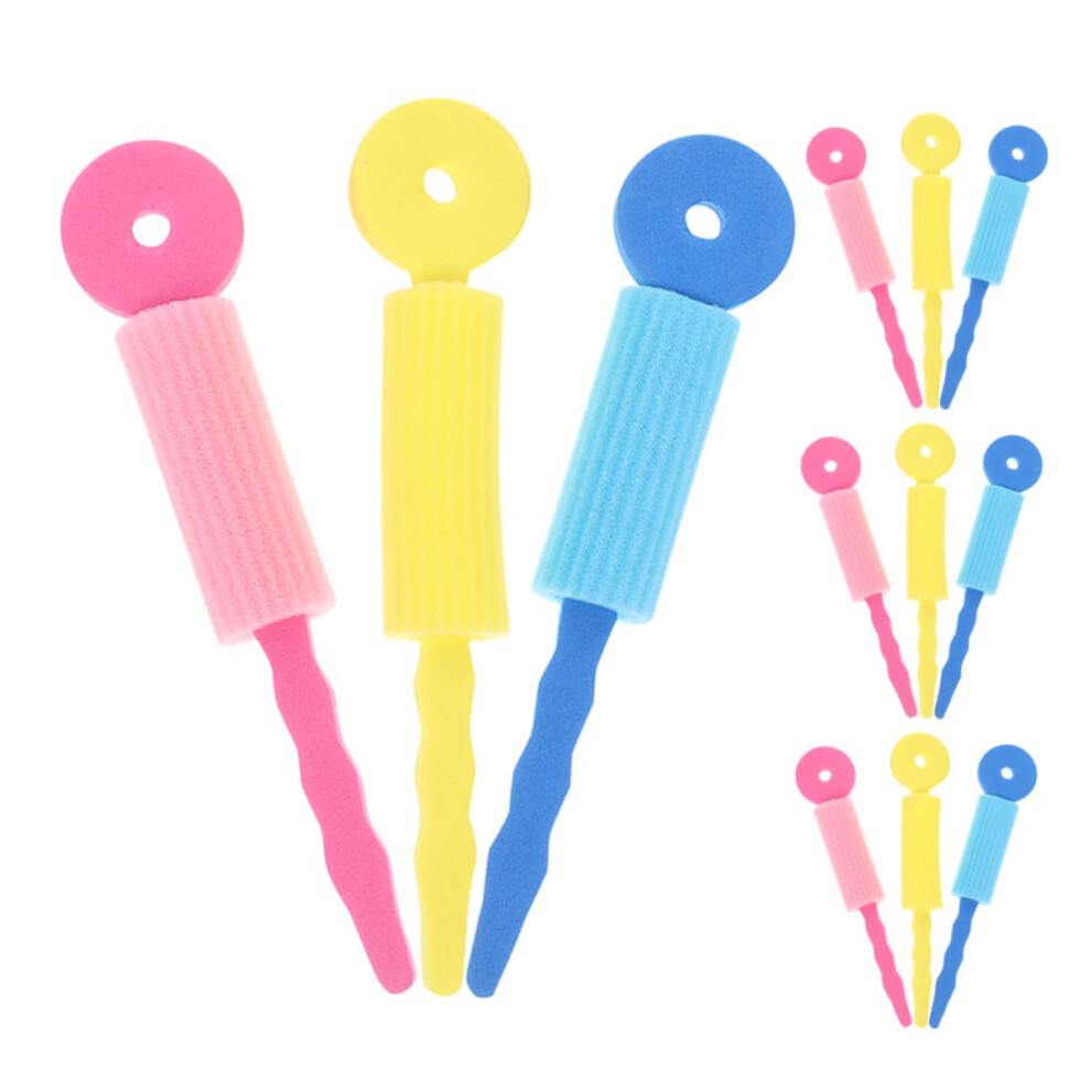 Hair Rollers 30-Piece Set DIY Sponge Rollers Spiral Rods For Spiral Curls Waves
