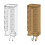 Organisateurs muraux adhésifs pour-Gris transparent 3