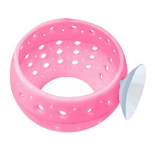 (Pink) Fish Cave Ornaments Fish Tanks Artificial Aquariums Simulations Suction Cup Cave for Shrimp Fish Reptiles Shelter Pink