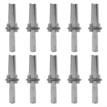 Wedge & Feather Shim 10-Piece Tool Set For Woodworking And Masonry Hard-Material Splitting