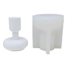 (Unique stemware 5) Round Tealight Holder Molds Tealight Base Molds for Crafting Candle Holder Tealight Holder Gypsum Decorations