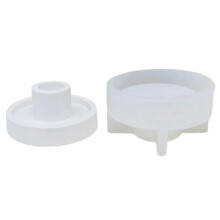 (Small round 1) Round Tealight Holder Molds Tealight Base Molds for Crafting Candle Holder Tealight Holder Gypsum Decorations