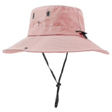 (Pink) Fisherman Hat Bucket Hat Waterproof Wide Brimmed Sun Hat Sunshade Summer Hat for Boy Girls Unisex Male Women Pink
