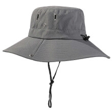 (medium gray) Fisherman Hat Bucket Hat Waterproof Wide Brimmed Sun Hat Sunshade Summer Hat for Boy Girls Unisex Male Women Pink