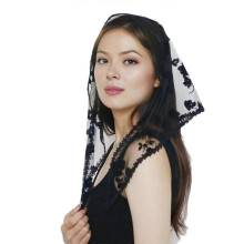 (Black) Sophisticated White Sheer Headscarf Soft Polyester Hijab Wrap Fashionable Headscarf Hairpieces Wrap for Fashion Females White