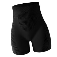 Dames atletische gymshorts Hardloopshorts met hoge-Zwart 2XL