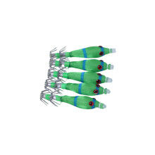 5.8 cm 3.1g lueur calmar gabarits crevettes leurres appâts-vert
